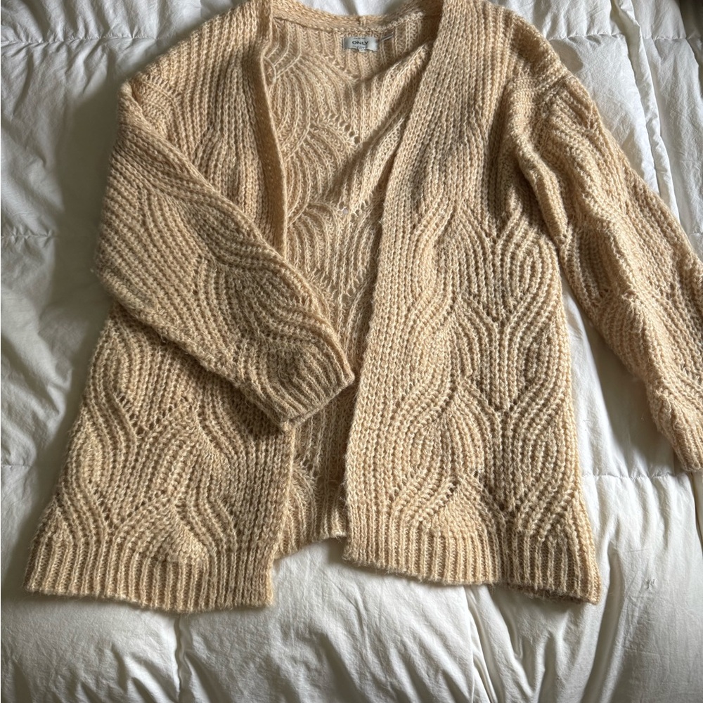 ONLY Cream Knit Sweater
